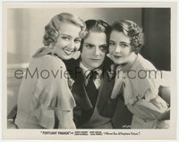 7b1352 FOOTLIGHT PARADE 8x10 still 1933 c/u of James Cagney between Joan Blondell & Ruby Keeler!