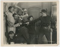 7b1502 FORBIDDEN CARGO 8x10 still 1925 Boris Karloff grabs Evelyn Brent protect Ellis, ultra rare!