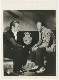 7b1406 GARY COOPER/BING CROSBY 8x11 key book still 1934 talking about yachts between scenes!