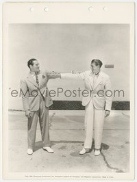 7b1407 GARY COOPER/MAX BAER 8x11 key book still 1934 actor compares his arm span with boxing champ!