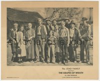 7b1462 GRAPES OF WRATH 8x10 still 1940 aquatoned portrait of Henry Fonda with the Joad family, Ford!