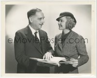 7b1485 H.G. WELLS/CECILIA PARKER 8x10 still 1935 legendary author & the MGM actress together!