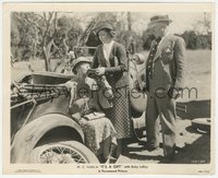 7b1374 IT'S A GIFT 8x10 still 1934 W.C. Fields with wife & daughter by their broke down car!