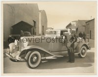 7b1417 JAMES CAGNEY 8x10.25 still 1933 posing with a new Auburn Twelve car, he likes 'em fast!