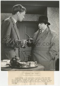 7b1375 JOURNEY INTO FEAR 7.75x9.25 still 1942 Joseph Cotten held at gunpoint by Jack Moss, Welles!