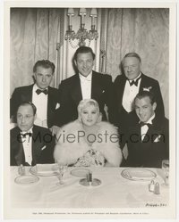 7b1423 MAE WEST/GARY COOPER/W.C. FIELDS 8x10.25 still 1934 at banquet with Paramount studio head!