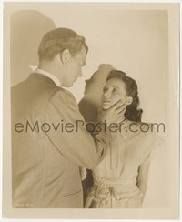 7b1440 SHADOW OF A DOUBT 8x10 still 1943 c/u of Joseph Cotten grabbing Teresa Wright, Hitchcock!