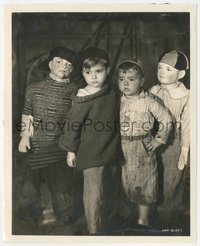 7b1495 SPANKY MCFARLAND/SCOTTY BECKETT 8x10 still 1930s Our Gang kids w/ lookalike dummies by Stax!