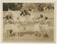 7b1471 STING OF STINGS 8x10 still 1927 Charley Chase on horse surrounded by sexy ladies, Hal Roach