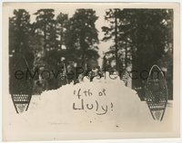 7b1496 THELMA TODD 8x10.25 still 1920s buried in snow at Big Pines Recreation Camp on 4th of July!