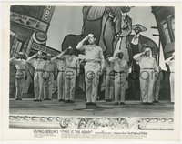 7b1384 THIS IS THE ARMY 8x10 still 1943 Sergeant Joe Louis & black soldiers salute, Irving Berlin!