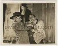 7b1474 UNKNOWN 8x10.25 still 1927 Tod Browning, cool c/u of angry Lon Chaney Sr. in death struggle!