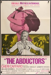 7b0294 ABDUCTORS 1sh 1972 Cheri Caffaro as Ginger, for sale, mistress in bondage!