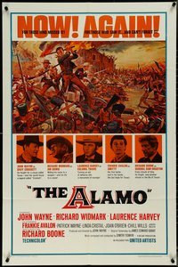 7b0300 ALAMO 1sh R1967 John Wayne & Richard Widmark in the Texas War of Independence!