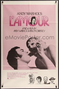 7b0308 ANDY WARHOL'S L'AMOUR 1sh 1973 female American hippies in Paris want husbands, ultra rare!