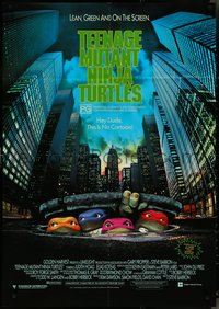 7b0284 TEENAGE MUTANT NINJA TURTLES Aust 1sh 1990 NYC sewer, Hey dude, this is no cartoon, rare!