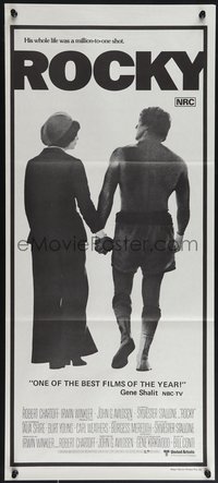 7b0237 ROCKY Aust daybill 1977 Sylvester Stallone with Talia Shire, boxing classic!