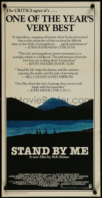 7b0245 STAND BY ME Aust daybill 1986 Rob Reiner directed, River Phoenix & Corey Feldman!