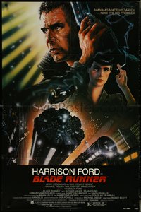 7b0334 BLADE RUNNER NSS style 1sh 1982 Ridley Scott sci-fi classic, art of Harrison Ford by Alvin!