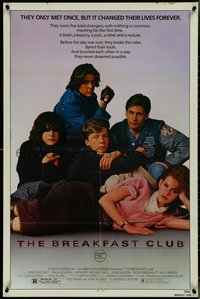 7b0346 BREAKFAST CLUB 1sh 1985 John Hughes, Estevez, Molly Ringwald, Judd Nelson, classic!