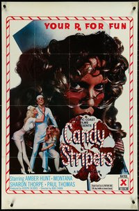 7b0356 CANDY STRIPERS 1sh 1978 sexy nurse Amber Hunt, Montana, she is your Rx for fun!