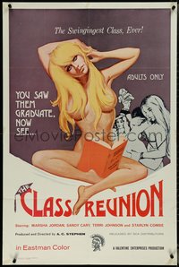 7b0368 CLASS REUNION 1sh 1972 Ed Wood, sexy schoolgirl is in the swingingest class ever!