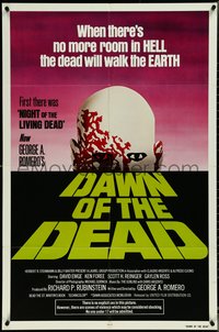 7b0388 DAWN OF THE DEAD 1sh 1979 George Romero, zombies, Powers, most desirable green title design!