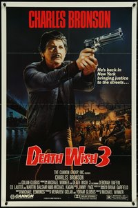 7b0394 DEATH WISH 3 1sh 1985 Deborah Raffin, Charles Bronson, back and cleaning the streets!