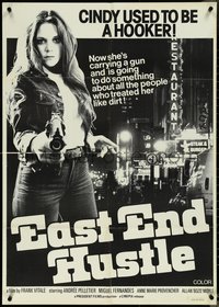 7b0416 EAST END HUSTLE 27x38 1sh 1979 Cindy used to be a hooker but she has a gun now, ultra rare!