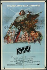 7b0418 EMPIRE STRIKES BACK style B NSS style 1sh 1980 George Lucas classic, art by Tom Jung!