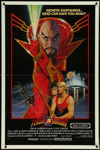 7b0435 FLASH GORDON 1sh 1980 great Richard Amsel art of Sam Jones, Melody Anderson & Max Von Sydow!