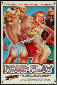 7b0443 FOUR-PLAY 1sh 1977 the game that breaks all the rules, ultra rare!