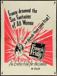 7b0446 FRANCY'S FRIDAY 1sh 1972 Francy dreamed the sex fantasies of all women that came true, rare!