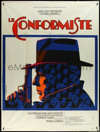 7b0055 CONFORMIST French 1p 1971 Bernardo Bertolucci's Il Conformista, art by Piero Ermanno Iaia!