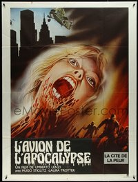 7b0079 NIGHTMARE CITY French 1p 1982 Incubo sulla citta contaminata, Umberto Lenzi, wild zombie art!