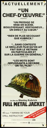 7b0046 FULL METAL JACKET French door panel 1987 Stanley Kubrick Vietnam War movie, Philip Castle art!