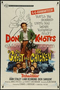 7b0459 GHOST & MR. CHICKEN 1sh 1966 Don Knotts, you'll be scared until you laugh yourself silly!