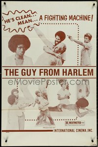 7b0478 GUY FROM HARLEM 1sh 1977 Loye Hawkins is a clean, mean, a fighting machine!