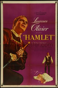 7b0481 HAMLET 1sh 1949 Laurence Olivier in William Shakespeare classic, Best Picture winner!