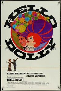 7b0487 HELLO DOLLY 1sh 1969 Barbra Streisand & Walter Matthau by Richard Amsel, Roadshow!