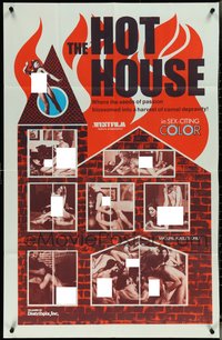 7b0496 HOT HOUSE 1sh 1970 Laura Cannon, Mort Humphrey, Jenny Masters, erotic images, rare!