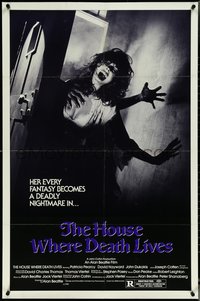 7b0498 HOUSE WHERE DEATH LIVES 1sh 1981 Patricia Pearcy, Joseph Cotton, deadly nightmare!