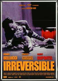 7b0103 IRREVERSIBLE Italian 1p 2002 intense image of Jo Prestia attacking Monica Bellucci, Noe!