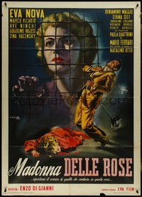 7b0105 MADONNA DELLE ROSE Italian 1p 1953 Averardo Ciriello art of Eva Nova, man shot, ultra rare!