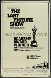 7b0531 LAST PICTURE SHOW awards 1sh 1971 Peter Bogdanovich, Jeff Bridges & Cybill Shepherd