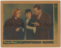 7b0820 ADVENTUROUS BLONDE LC 1937 Glenda Farrell as Torchy Blane, MacLane, Anne Nagel, ultra rare!