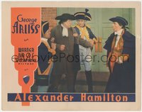 7b0821 ALEXANDER HAMILTON LC 1931 George Arliss & Montagu Love as Thomas Jefferson, ultra rare!