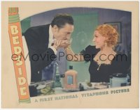 7b0828 BEDSIDE LC 1934 doctor Warren William seducing pretty Kathryn Sergava in dressing room, rare!