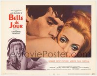 7b0831 BELLE DE JOUR LC #1 1967 Luis Bunuel, best close up of sexy Catherine Deneuve & Jean Sorel!