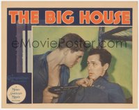 7b0832 BIG HOUSE LC 1930 Chester Morris with gun threatening Robert Montgomery in cell, ultra rare!